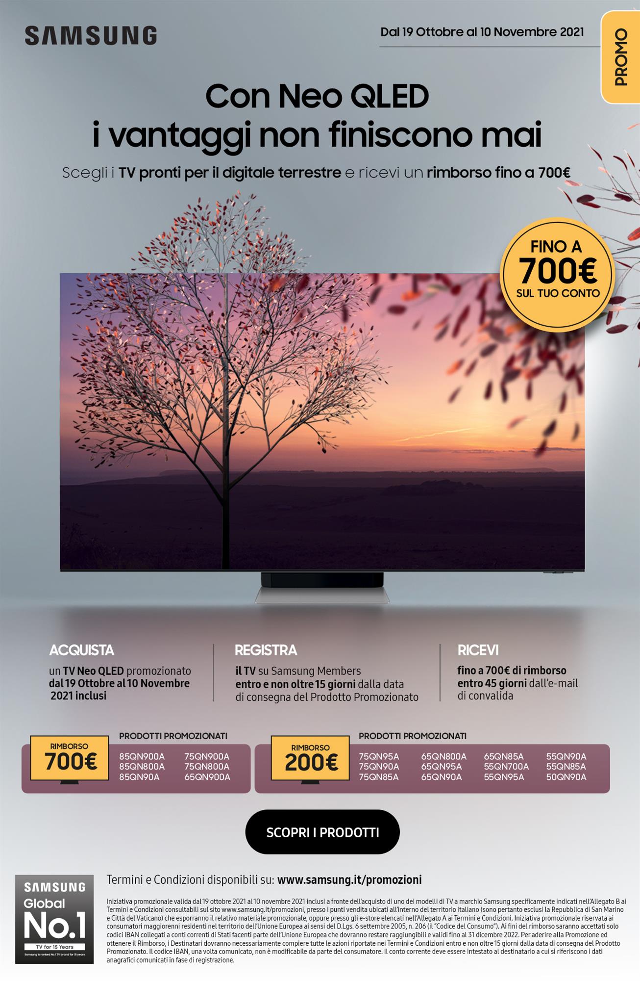 Samsung con Neo QLED i vantaggi non finiscono mai